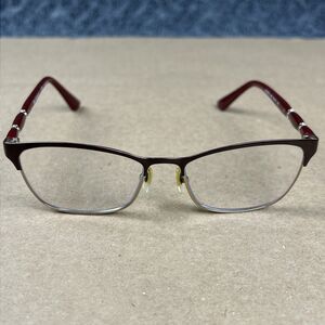 VOGUE Eyeglasses Rhinestone Maroon Frames Only  VO 3987-B 986 52-16-135    G194